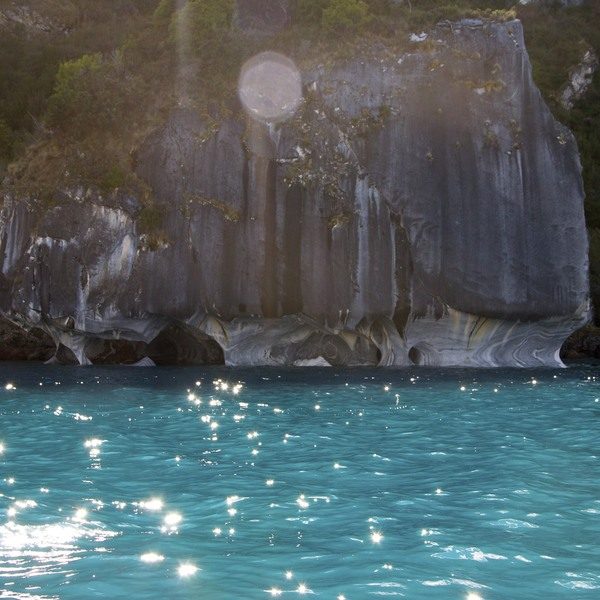 Capillas de Mármol, Patagonia chilena (foto de archivo)